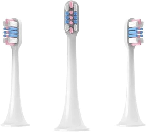 10PCS Electric Toothbrush Head Compatible for T300/T500/T700(10WhiteBluePink)
