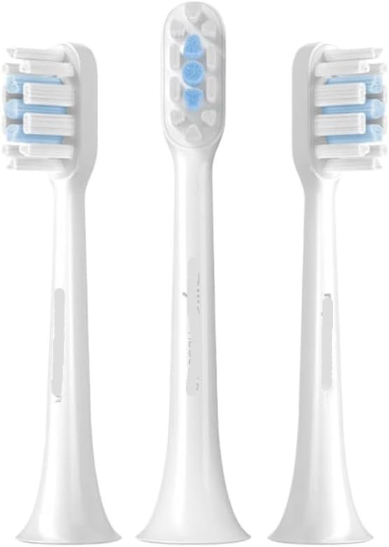 Compatible for MIJIA Sonic Electric Toothbrush Head T100 T200 T200C T300 T301 T302 T500 T700 Replacement Heads(T301 T302 3PCS)