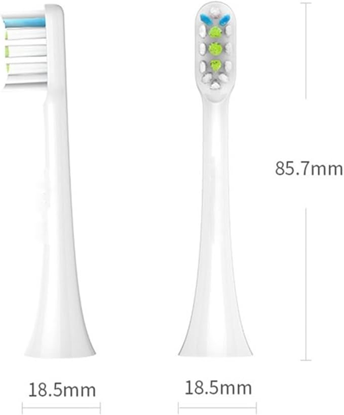 16Pcs Replacement Brush Heads Compatible for SOOCAS X3 X1 X5 Electric Toothbrush Bristle Sealed Packed(White16)