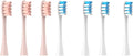 Compatible For OcleanFlow/X/X PRO/ Z1/ F1/ One/Air 2 /SE Brush Heads Soft DuPont Sonic Toothbrush Vacuum Bristle 7pcs Replacement Heads(3Pink 4Blue)