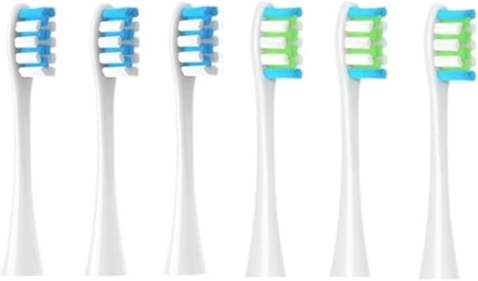 6PCS Replacement HeadsCompatible for Oclean Flow/X/X PRO/ Z1/ F1/ One/Air 2 /SE Brush(B)