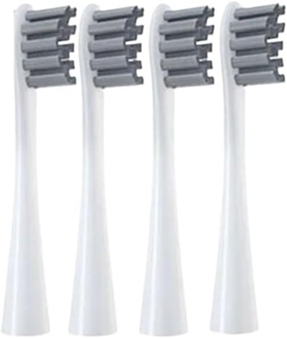 4/12 Pcs Replaceable Brush Heads Suitable Compatible for Oclean X/X PRO/ Z1/ F1/ One/Air 2 /SE Sonic Electric Toothbrush Refills(4gray)
