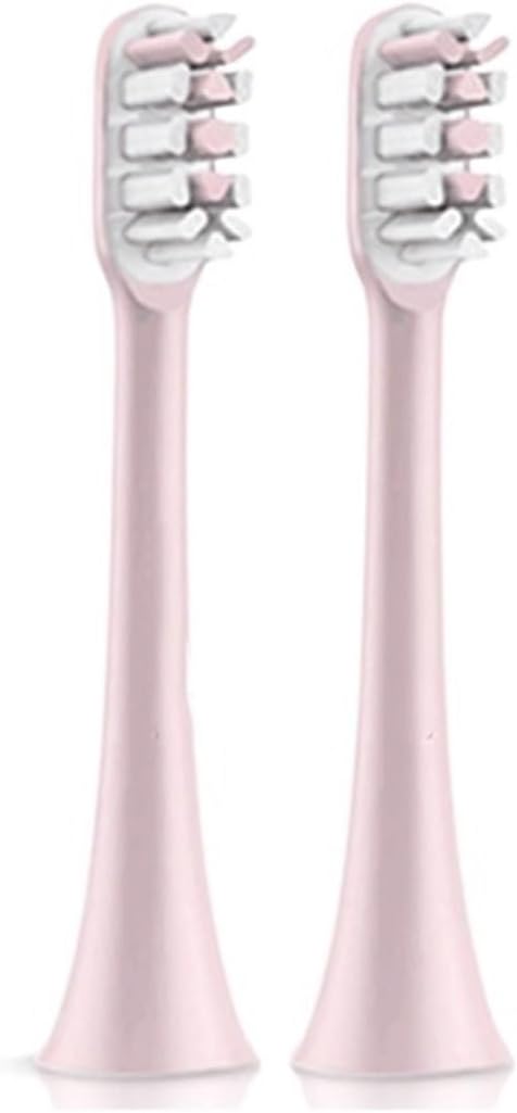 2/4PCS Electric Toothbrush Heads ReplacementCompatible for SOOCAS X1 X3 X3U X5 Teeth Brush Replacement Heads(Pink 2 pcs)