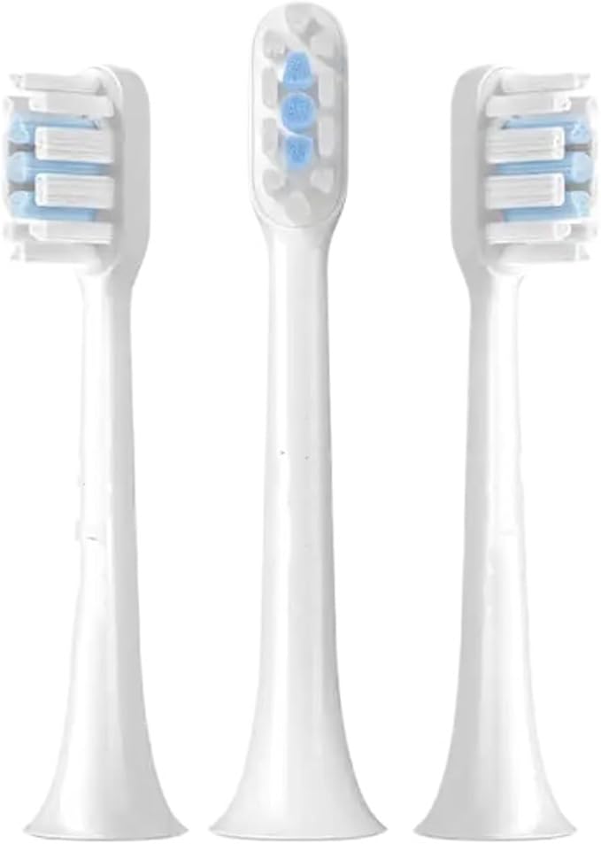 Compatible for Xiaomi T301/T302 Sonic Smart Electric Toothbrush Heads Tooth Brush Replacement Head Tool for T301 T302 Soft(White)