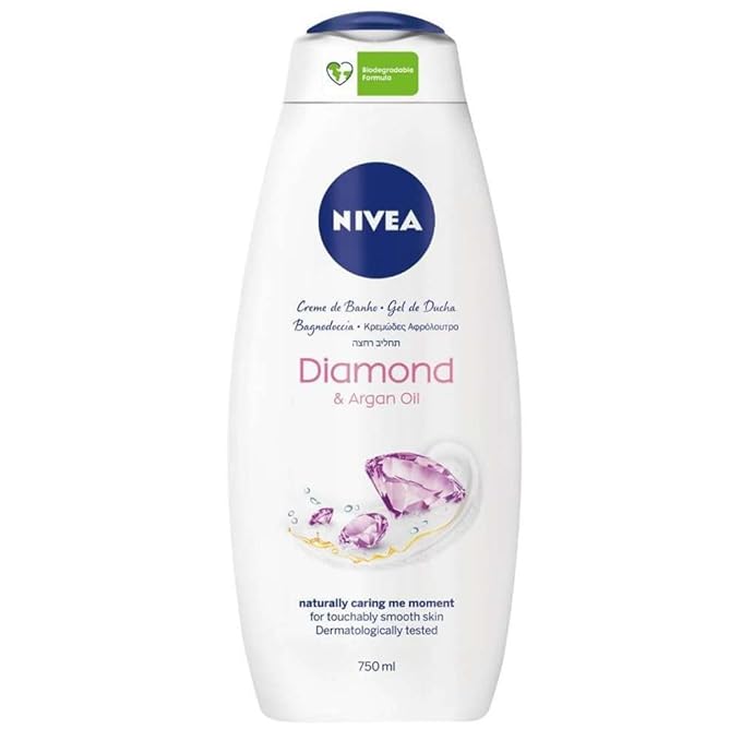 Nivea Bath Cream with Sparkle Diamonds and Fragrance of Calla White 750 ml Pack of 3