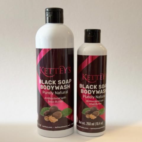 KETTEY'S BLACK SOAP BODY WASH (500ml)