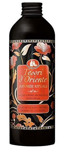 Tesori d'Oriente:Japanese Rituals Bath Cream with Tsubaki Oil and Peony 16.9 Fluid Ounce (500ml) Bottles (Pack of 6) [ Italian Import ]