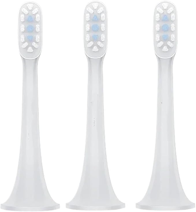 Compatible for 3pcs Original Xiaomi Mijia T300 T500 Sonic Toothbrush Heads Teethbrush Replacement Oral Hygiene Mi Brush Head(White 6PCS)