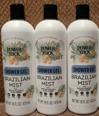 Power Stick Brazilian Mist Shower Gel for Her with Pistachio and Salted Caramel Vegan Paraben-Free 16 Fl Oz park 3
