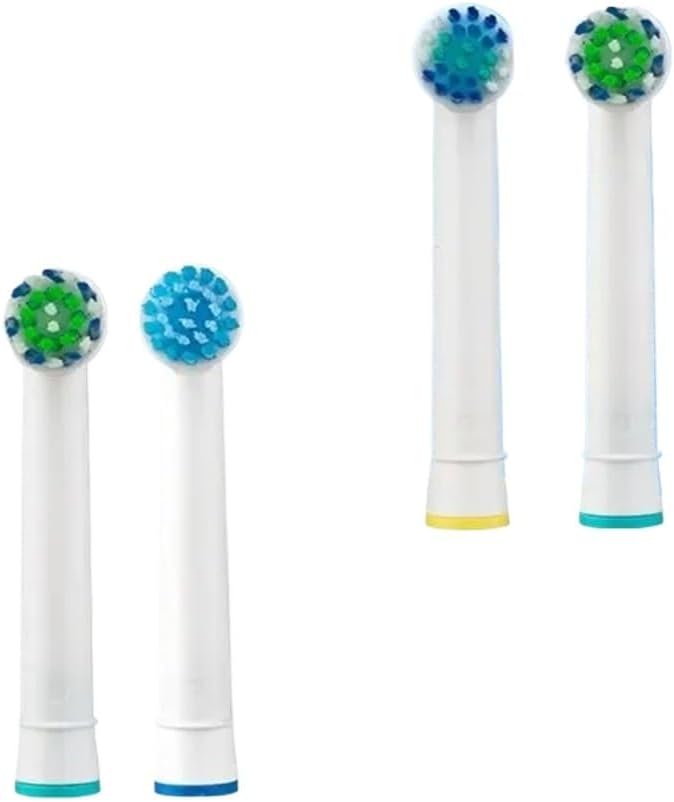 4pcs Replacement Brush Heads Compatible For Oral-B Electric Toothbrush Advance Power/Vitality Precision Clean/Pro Health/Triumph/3D Excel
