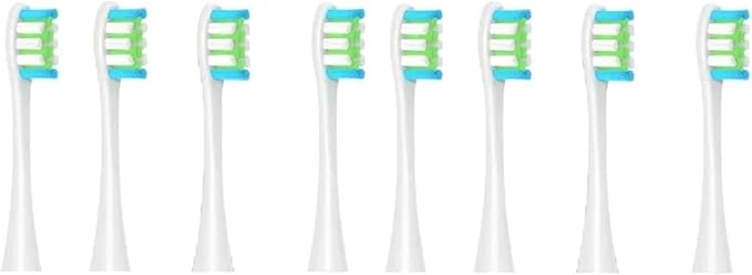 Compatible for Oclean X/X PRO/ Z1/ F1/ One/Air 2 /SE Sonic Electric Toothbrush Replacement Brush Heads Soft Bristle Nozzles Head(8 WGreen)