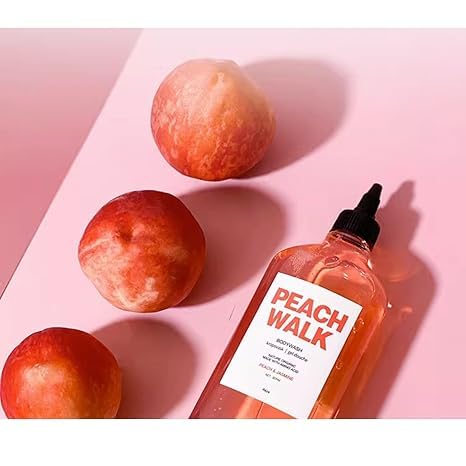 1 PC Peach Walk Body Wash Body Clear Scented Body Wash Shower Gel Smoothing Cleansing Skin Effectively 307ml
