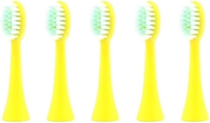 Compatible For5 Pieces Replacement Brush Heads(Yellow)