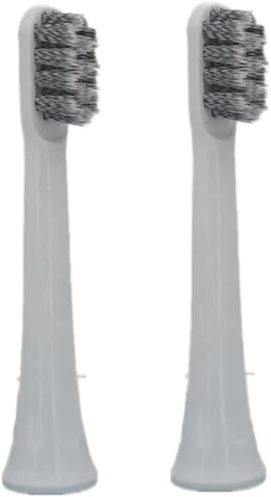 Toothbrush Replacement HeadsCompatible For Mijia T100 Mi Smart Electric Toothbrush Replacement 2 Color(Gray 2pcs)