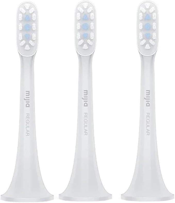 3 Pieces Compatible with Xiaomi Mijia T300 T500 Toothbrush Heads Replacement(Orange)