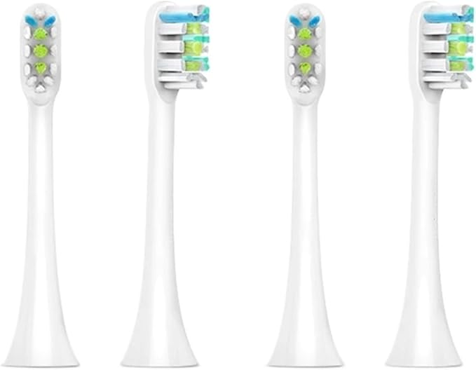 Electric Toothbrush Heads Replacement X1 X3 X3U X5 Teeth Brush Replacement Heads(White 4 pcs)