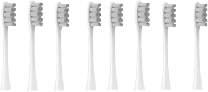 Soft Vacuum Bristle Electric Toothbrush Heads Compatible with X Pro Z1 F1 One Air 2 SE - 8 Pack 12(8pcs Grey)