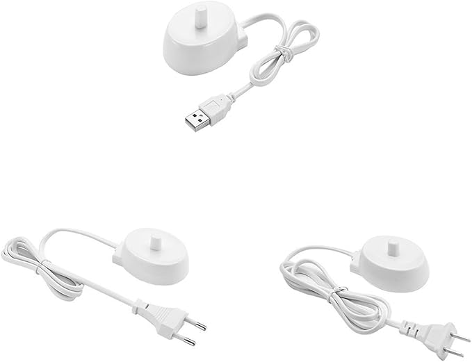 Charger Base Replacement Compatible for Oral B Compatible for Braun Electric Toothbrush Supply Waterproof Travel Inductive Charging Base(US Plug)