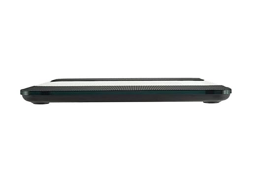 Tone 550 Extra Large 16 x 16 Platform Talking Bathroom Scale 550 lb Capacity English &amp Spanish Voice Easy-Read LCD Display Anti-Slip Mat Tempered Safety Glass Platform