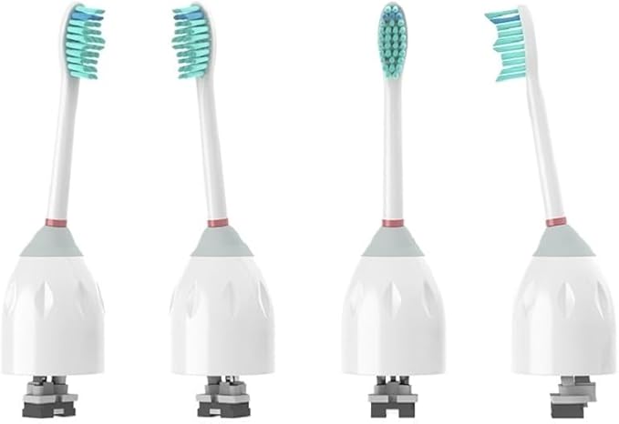 4pcs Replacement Brush Heads Compatible for Phil HX7001 HX7002 E Series Electric Toothbrush Heads IPS