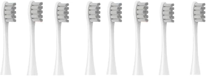 Compatible for Oclean X/X PRO/ Z1/ F1/ One/Air 2 /SE Sonic Electric Toothbrush Replacement Brush Heads Soft Bristle Nozzles Head(8 Grey)