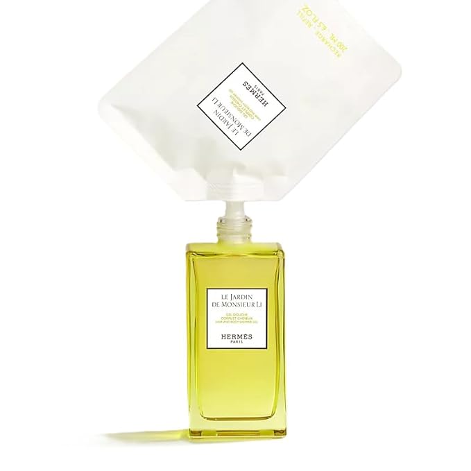 Hermes Le Jardin De Monsieur Li Hair and Body Refillable Shower Gel for Unisex 6.5 Ounce