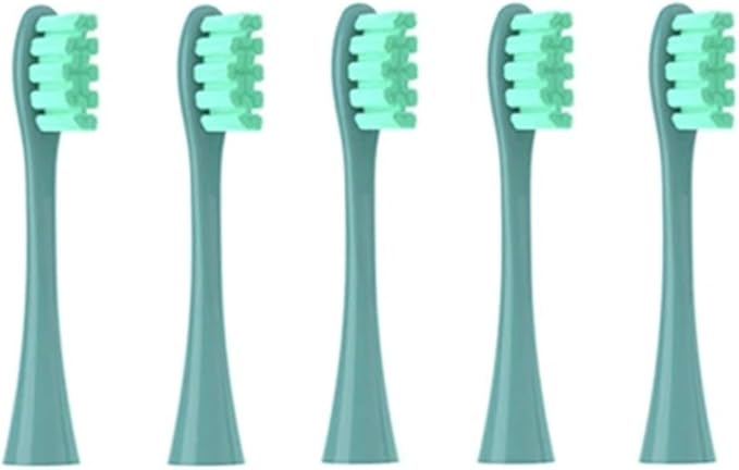 5pcs Replacement Electric Toothbrush Heads Compatible for X PRO / Z1/ F1/ One/Air 2 Sonic(Black and White)