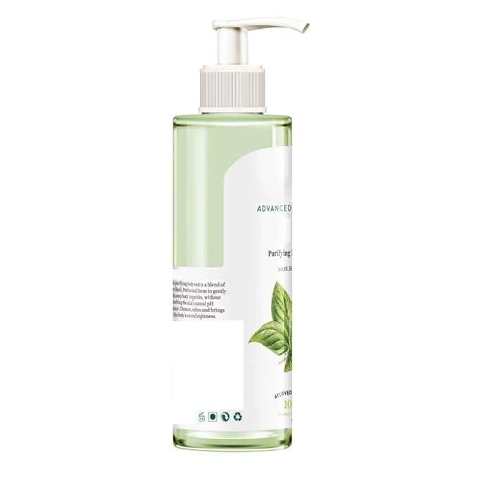Basil &amp Parsley Revitalizing Body Wash | Soften Skin | Provides Natural Brightness | Deeply Cleanses | 100% Botanical Extracts | Suitable for All Skin Types | 200ml | 6.76 Fl Oz