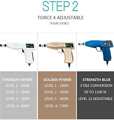 1100N Chiropractic Adjusting Tool Instrument Electric Impulse Gun Actuator Massager Professional Massage Equipment Magnetic Therapy Massage Gun (Blue)