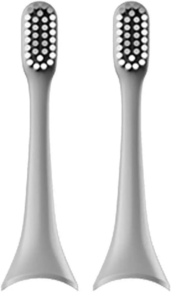 Suitable Compatible for ENCHEN Aurora T+ Electric Toothbrush Head Original Accessories Adult Replacement Brush Nozzle(2PCS Gray)
