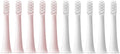 10pcs Replacment Heads Compatible for XIAOMI T100 Sonic Electric Toothbrush Soft Vacuum Dupont Whitening Clean Bristle Brush Nozzles Head(5White 5Pink)