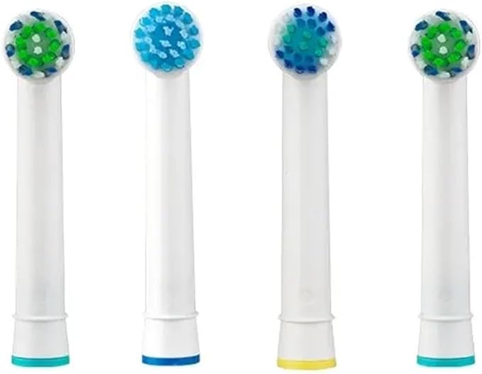 4pcs Replacement Brush Heads Compatible For Oral-B Electric Toothbrush Advance Power/Vitality Precision Clean/Pro Health/Triumph/3D Excel