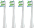 4pcs/6pcs Brush Heads Compatible for Toothbrushes Universal Vacuum Sealed Packaged(4pcs White)