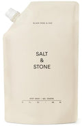 Salt &amp Stone Body Wash with Antioxidants for Deep Moisture | For Women &amp Men Sulfate Paraben &amp Dye Free Leaving Skin Soft and Hydrated | Black Rose &amp Oud Refill 32 fl oz