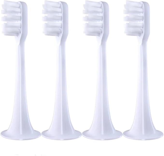 4/10Pcs/Set Compatible ForXiaomi Mijia T300/T500 Replacement Brush Heads Electric Toothbrush Protect Soft Nozzles Bristle(4White)