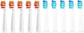 5-10Pcs Replacement Brush Heads Compatible for Seago Electric Toothbrush FW SG 507 508 515 Bristle(5 Pink 5 White)