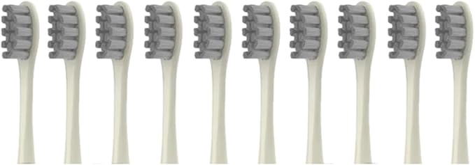 Replaceable Brush Head Compatible for Air 2 /SE/X/X PRO/ Z1/ F1 Toothbrush Vacuum Bristle Nozzle20 Pcs(Gray White)