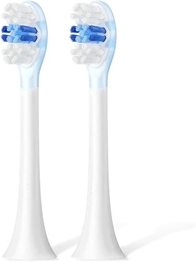 Replacement Toothbrush HeadsCompatible for SOOCAS X3U/X3pro/D2/D3S/D5 Brush Head Nozzle Jets(2 Clean White)