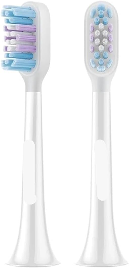 2/4 PCS Compatible for Mijia T501/T501C Toothbrush Heads(2pcs White)