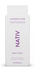 New Limited Edition Collection Body Wash By Nativee - (1) bottle 18 FL OZ (Lavender &amp Rose)