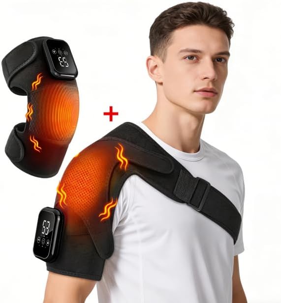 Triple Method Shoulder Massager with Heat Shoulder Massager for Pain Relief Deep Tissue Shoulder Pain Relief Shoulder Brace