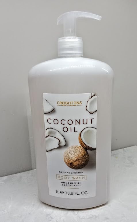 Creightons COCONUT OIL BODY WASH 33.8 Fl oz deep cleansing infused with coconut oil (1l)