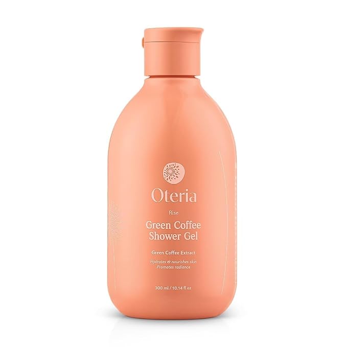 O-eteriaPremium Exfoliating Green Coffee Body Wash Cleanses and Refreshes Ideal for Women/Men Hydrating Shower Gel Energizing Shower Experience