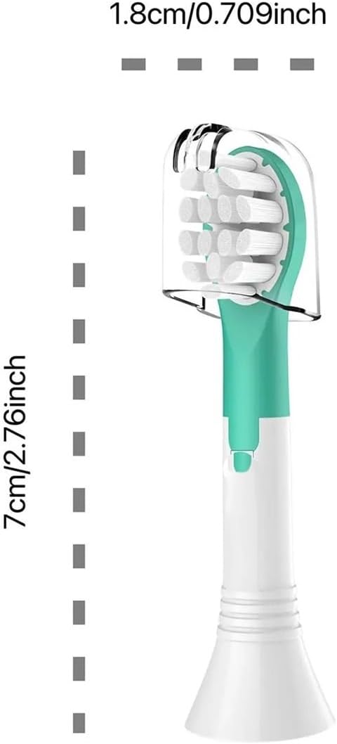 Set of 4 Replacement Toothbrush Heads Compatible for with HX6042 HX6032 HX6311 HX6312 and Other Electric toothbrushes