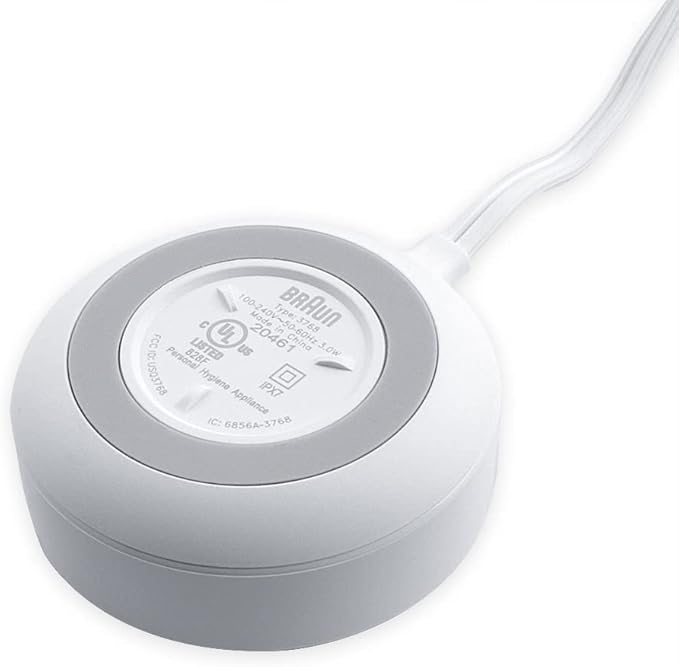 Power Charger Adapter Charging Dock Station Compatible for Oral B iO7 iO8 iO9 Type3768 Toothbrush (White)