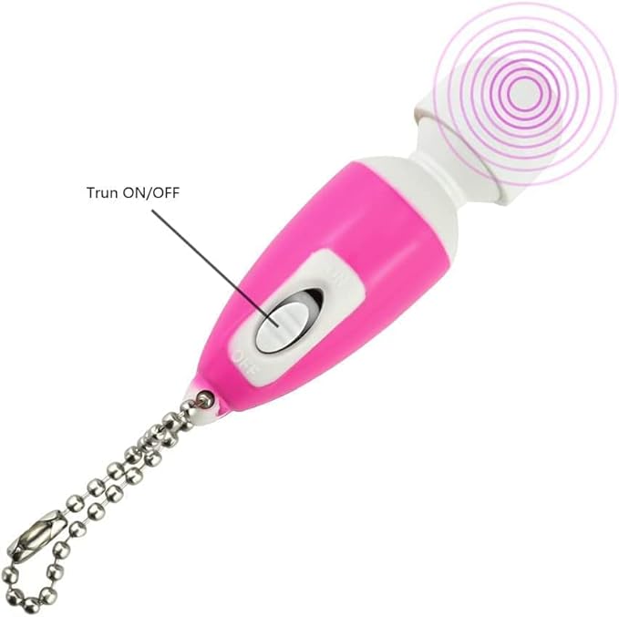 Body Massager Handheld Vibrating Powerful Electric Back Massage for Woman Sports Recovery Muscle Aches Pain Shoulder Leg Foot Long Handle Tool and Small Toy (Pink Big and Pink Mini Toy)
