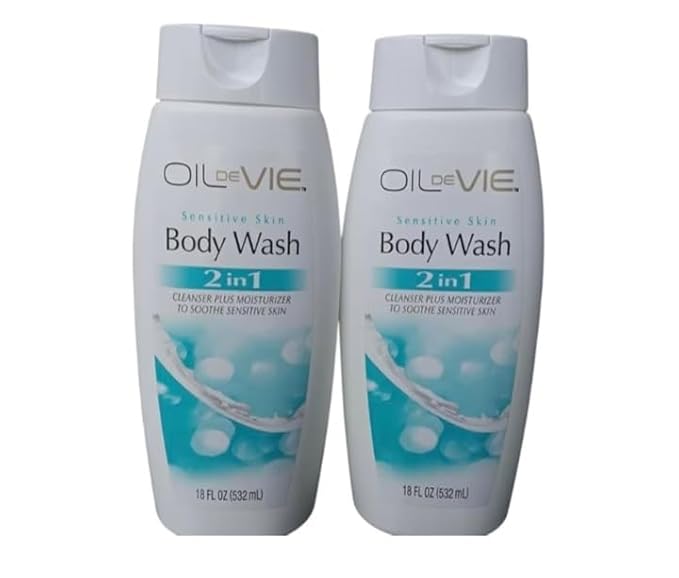 Oil de Vie Sensitive Skin Body Wash 2-in-1 18 Fl Oz Pack of 2