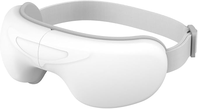 Heated Eye Massager for Dry Eye &amp Migraine Relief FSA Eligible/HSA Eligible Gentle Warmth &amp Light Compression Foldable Rechargeable Eye Mask One-Button Easy Operation