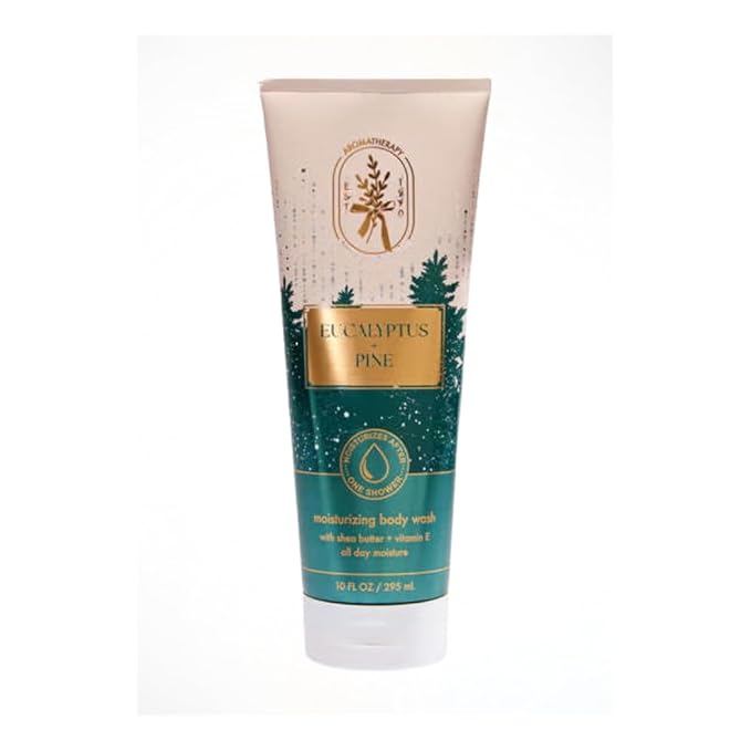 Eucalyptus Pine Aromatherapy Moisturizing Body Wash with Shea Butter + Vitamin E 10 fl oz / 295 mL (Packaging Design Styles May Vary)
