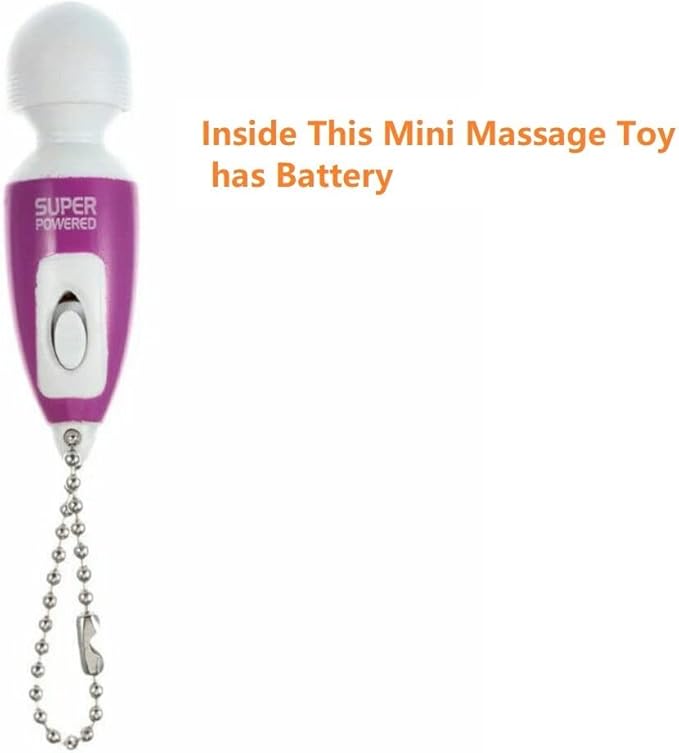 Powerful Electric Tool Back Massager Vibrating for Woman Sports Recovery Muscle Aches Pain Shoulder Neck Leg Hand Foot Massage Toy (White Big and Purple Mini Massage)